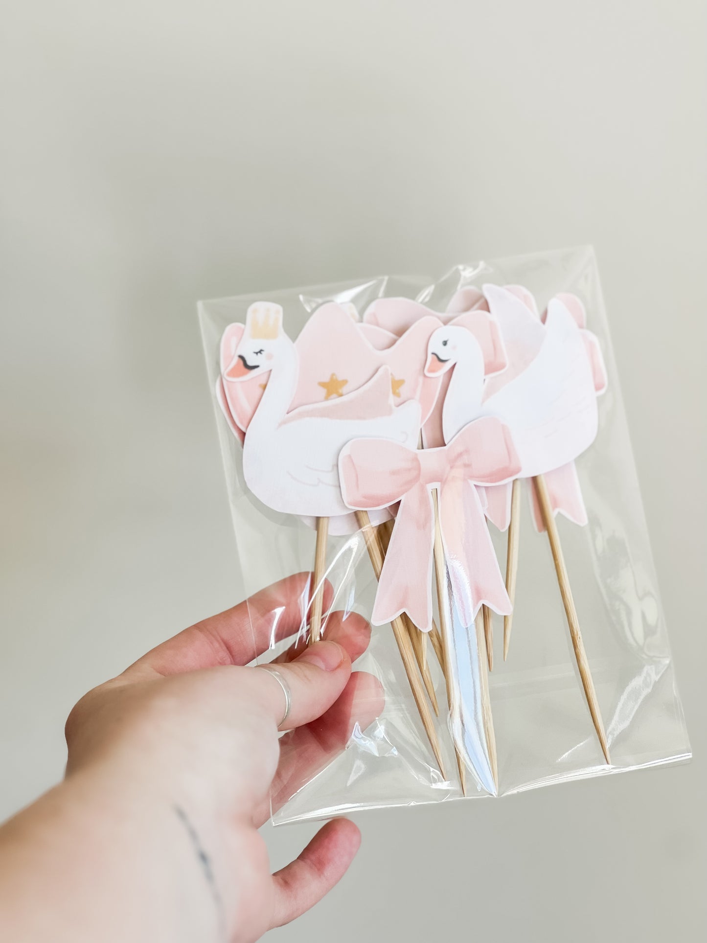 Pink Whimsy Cupcake Toppers