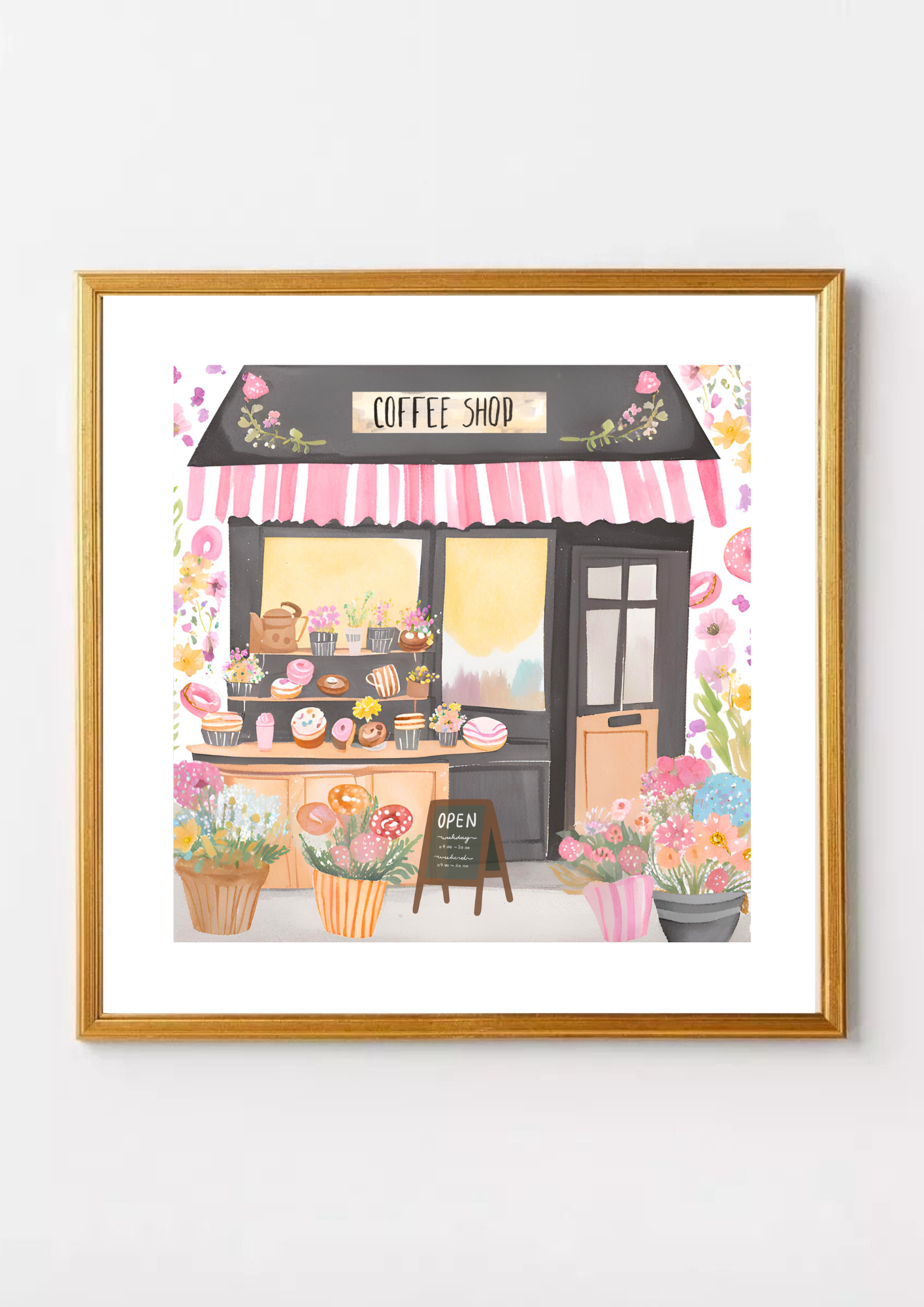 Petals & Pastries Print