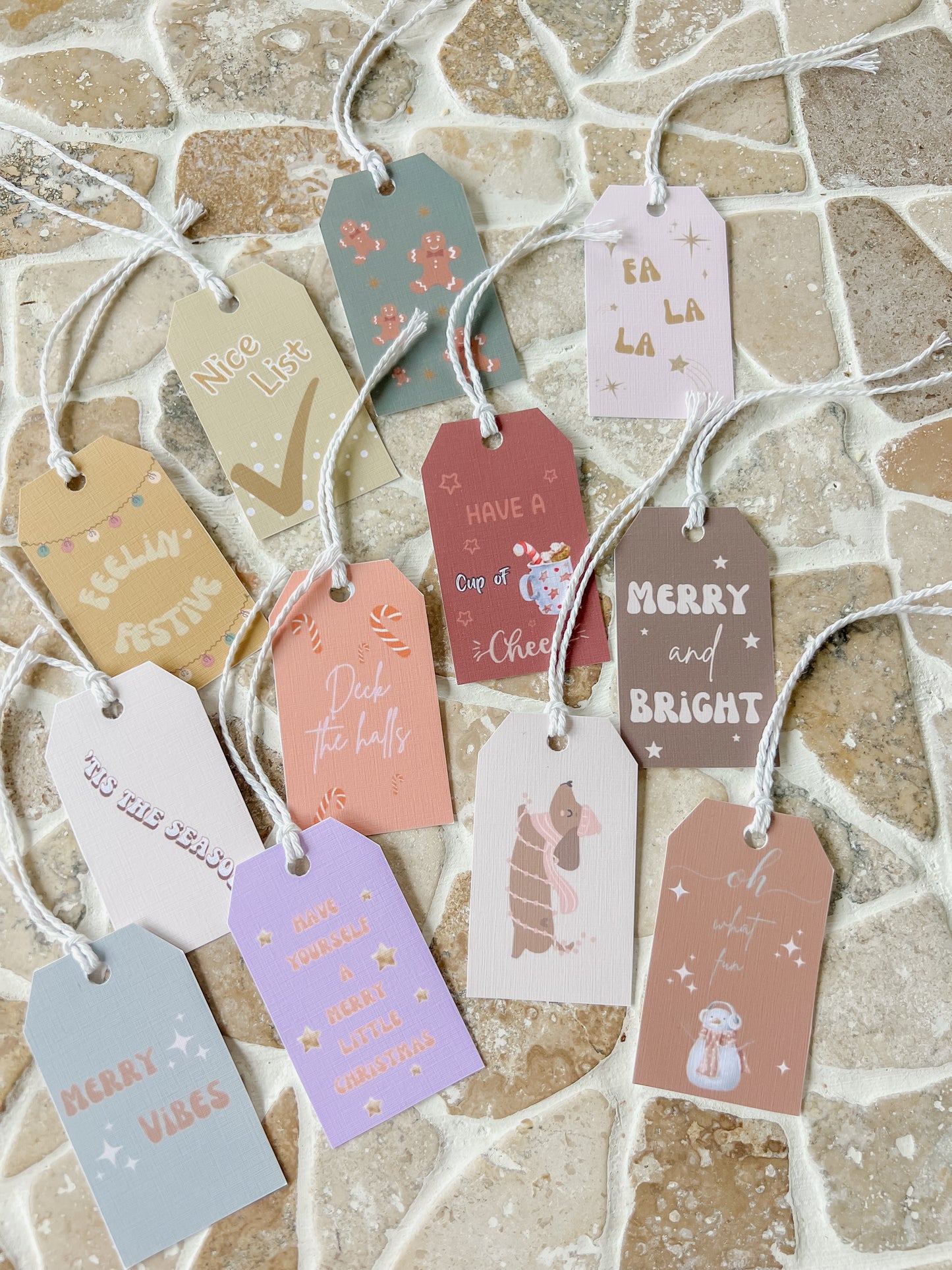 Christmas Tags - Coloured