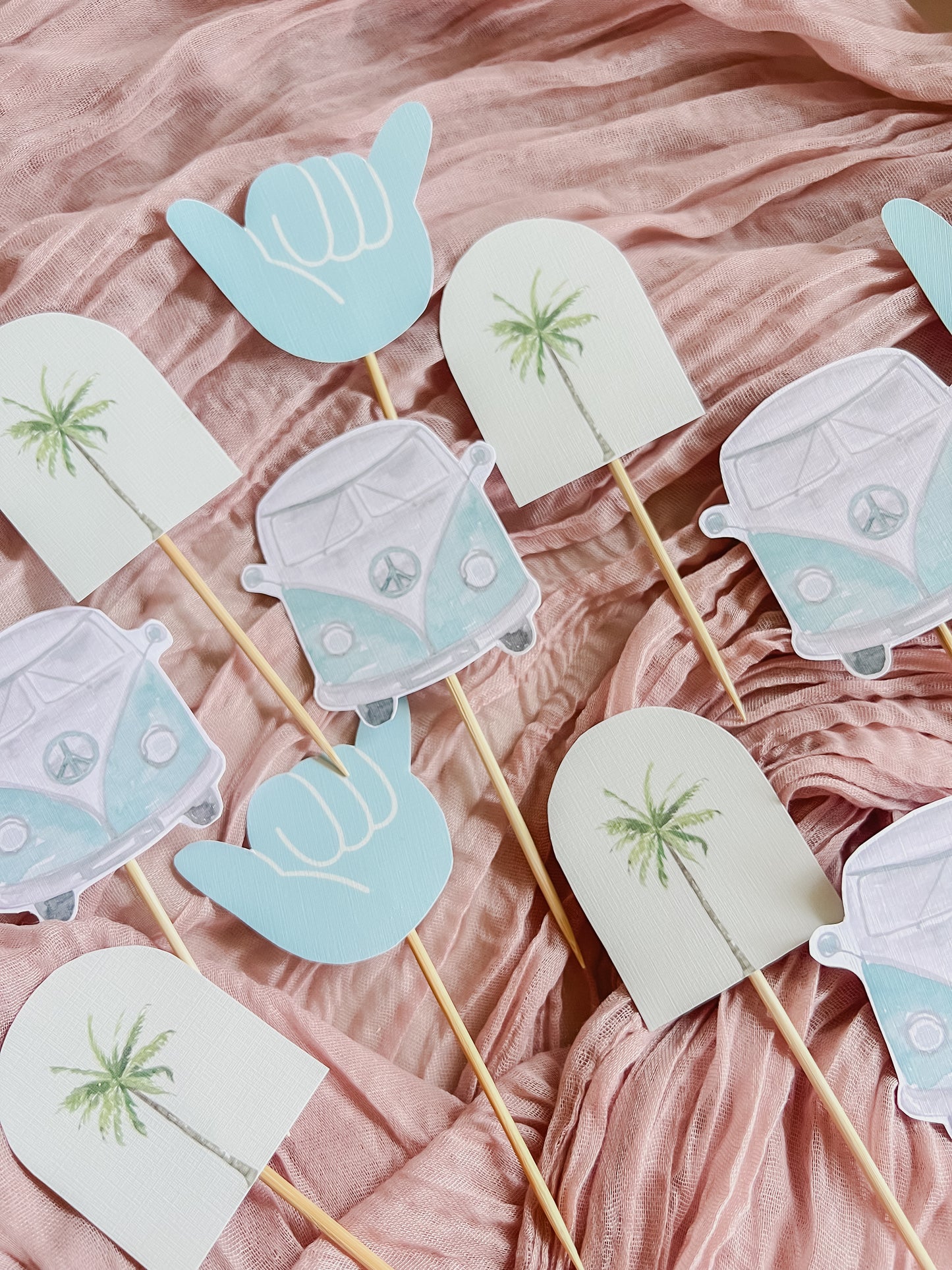 Costal Cupcake Toppers