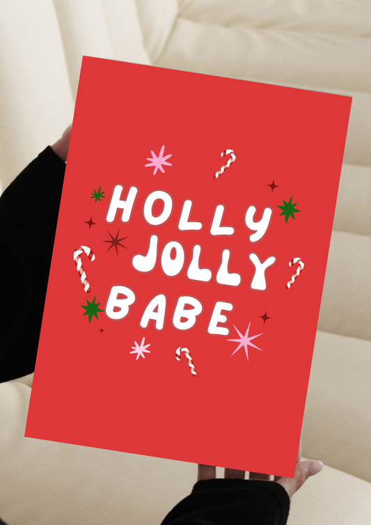 Holly Jolly Babe Print