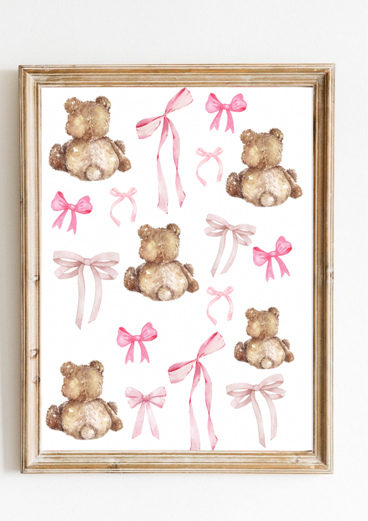 Bows & Bears Print