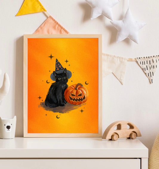 Spooky Cat Print