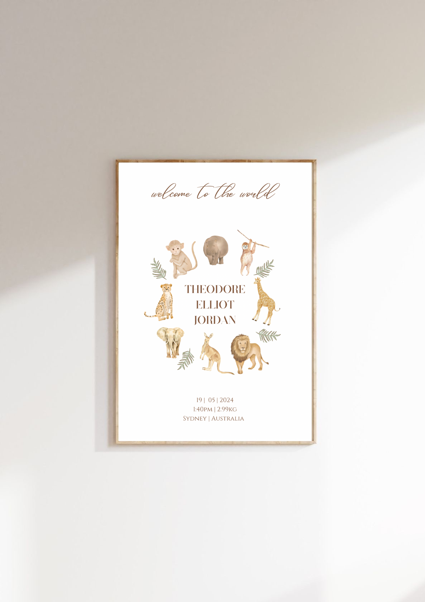 Safari Personalised Print