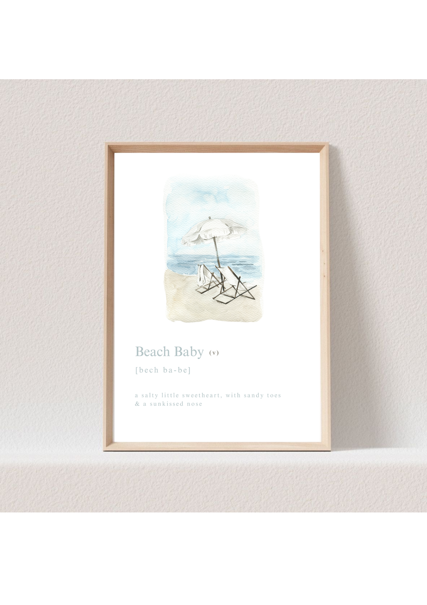 Beach Baby Print