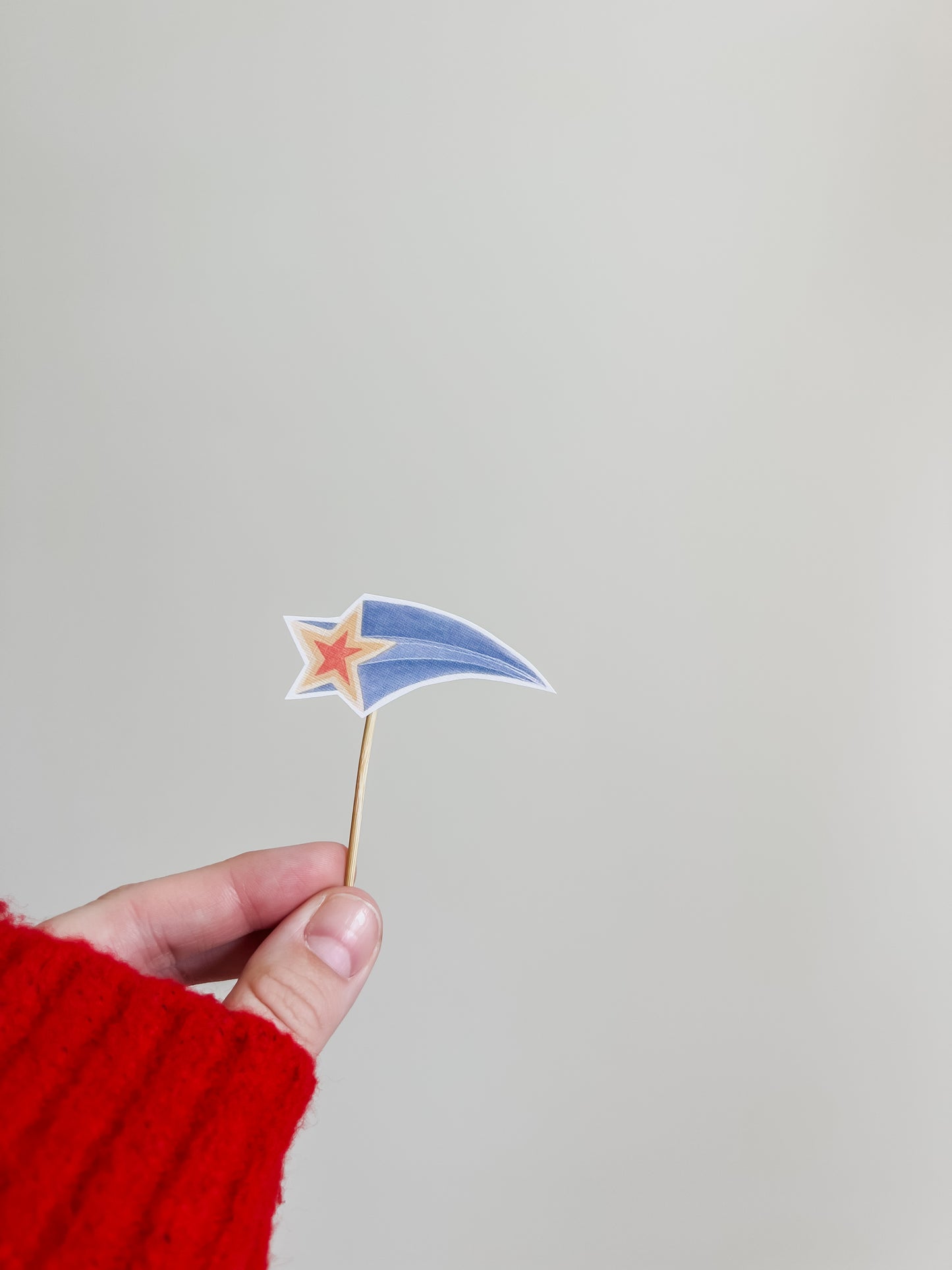 Blue Carnival Cupcake Toppers