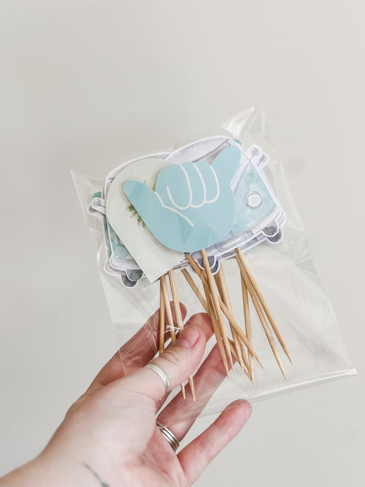 Costal Cupcake Toppers