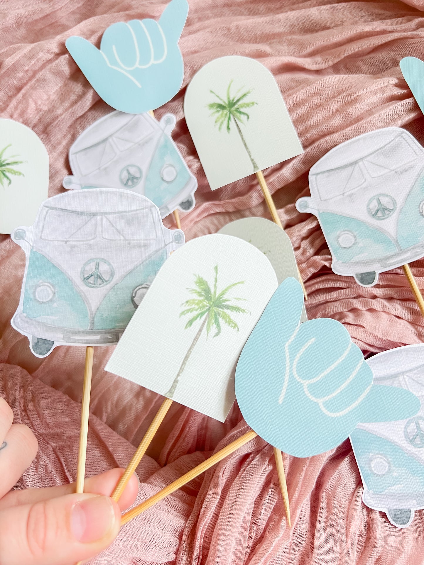 Costal Cupcake Toppers