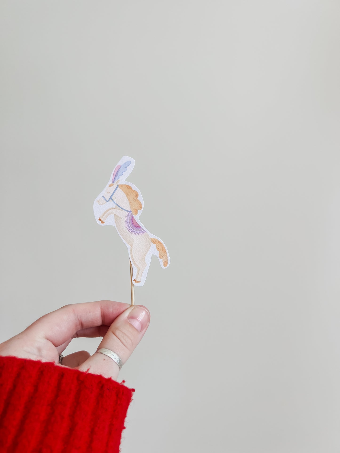 Pink Carnival Cupcake Toppers