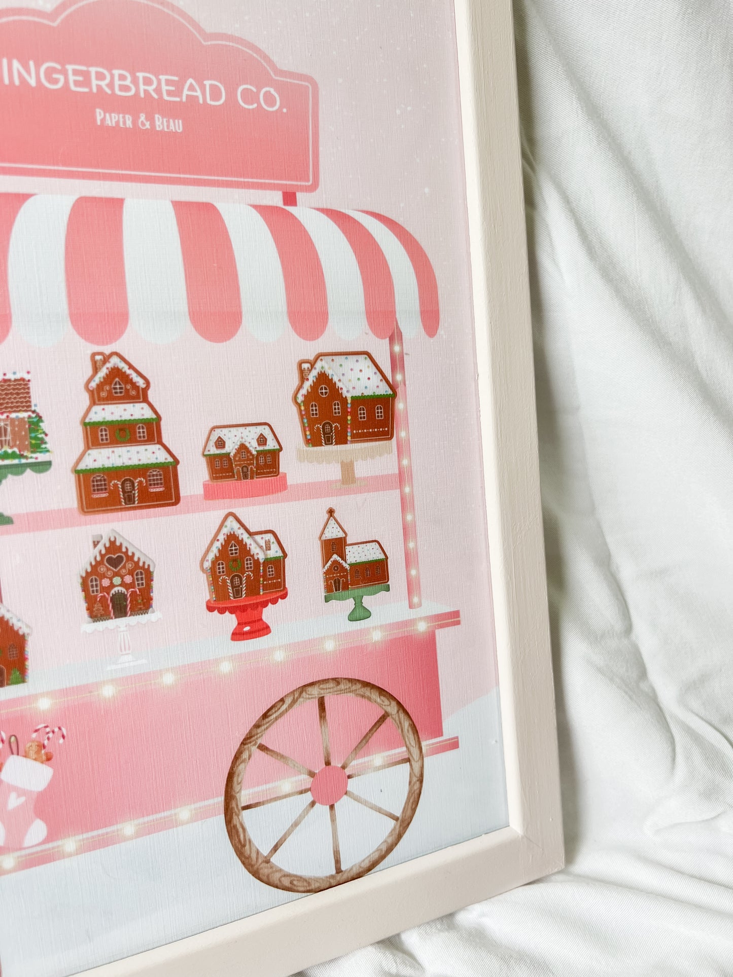 Gingerbread Wagon Print