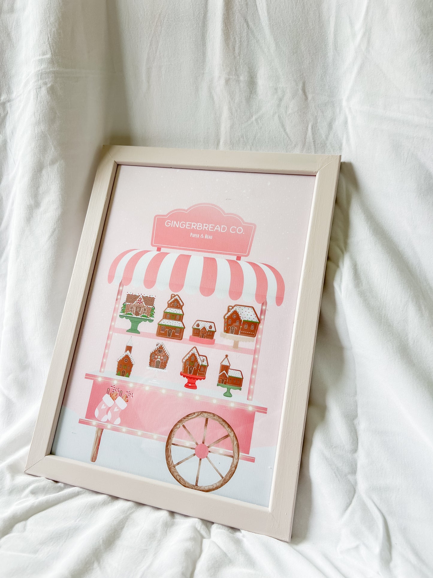 Gingerbread Wagon Print