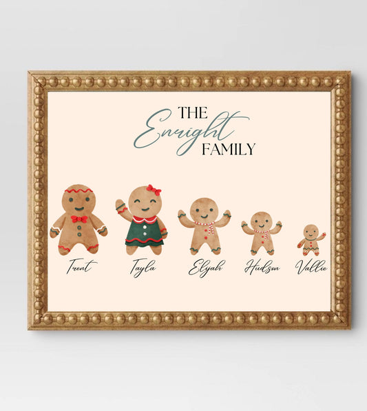 Gingerbread Bunch Print