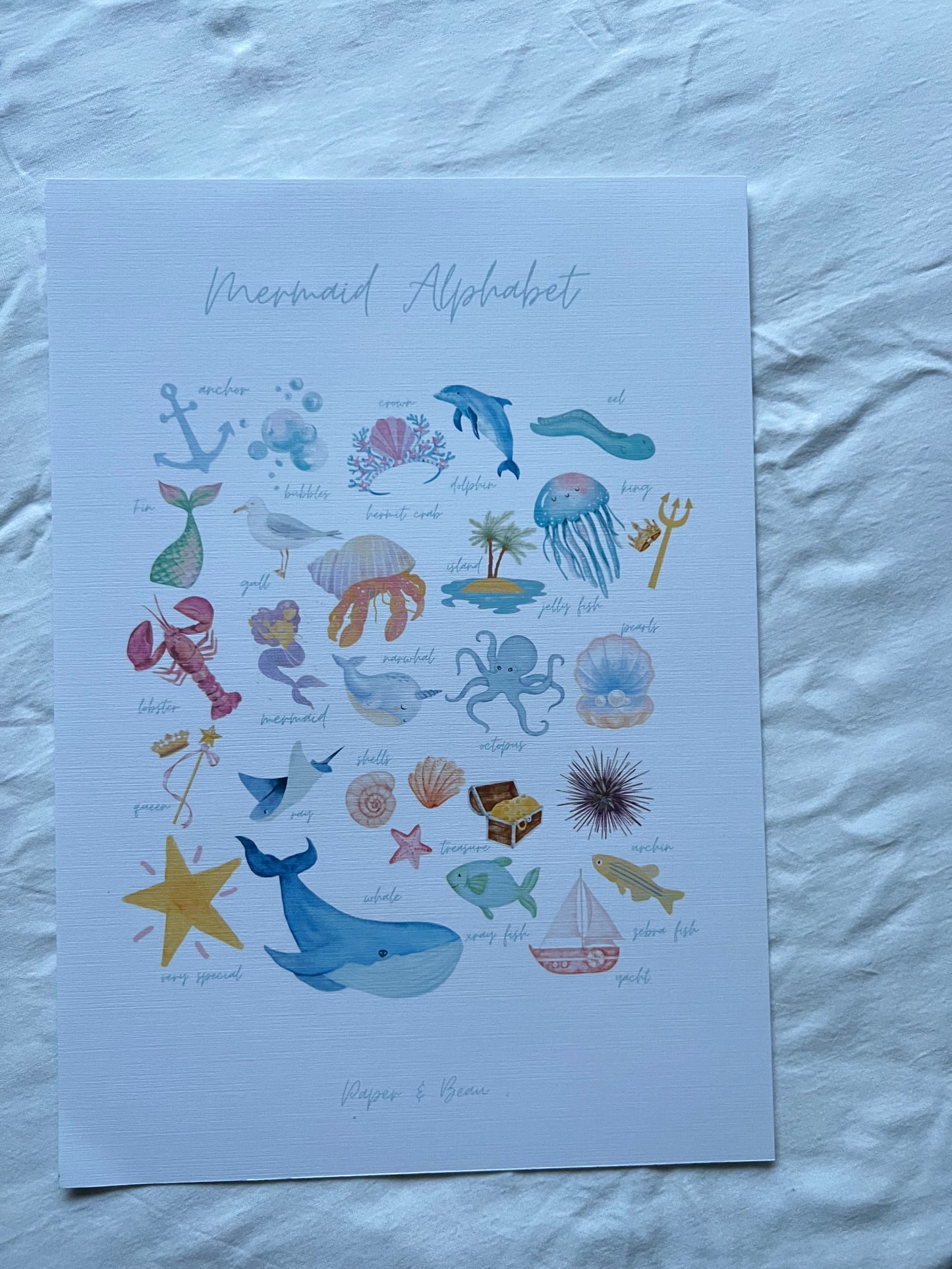 Mermaid Alphabet - SECONDS